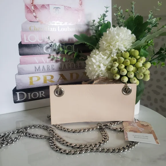 Leather Wallet insert with chain - Picture 3 of 10